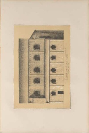 Illustration: Kloster-Kirche Sion In Köln. Längen Aufriss.