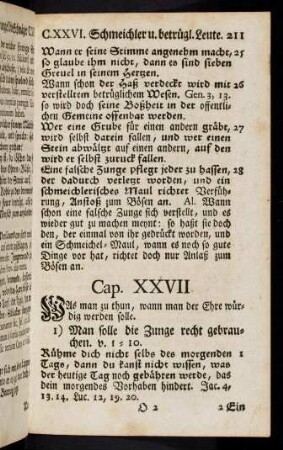 211-217, Cap. XXVII