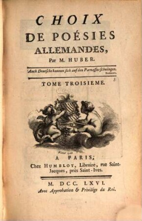 Choix De Poésies Allemandes, 3