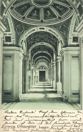Leipzig: Universität ; Loggia [Leipzig : Universität]