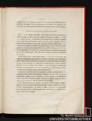 § X. Action de l'hydrogène sulfuré sur l'aloès