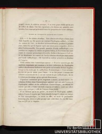 § X. Action de l'hydrogène sulfuré sur l'aloès