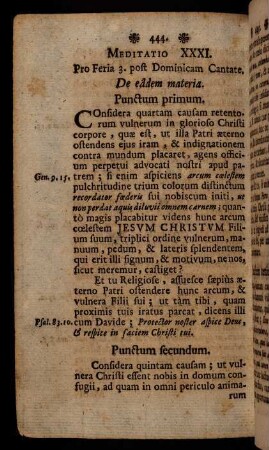 444-463, Meditatio XXXI. - XXXVIII.