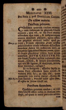 444-463, Meditatio XXXI. - XXXVIII.