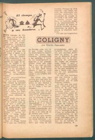 Coligny : El tiempo y sus hombres