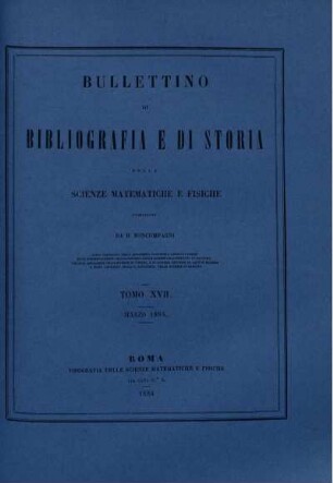 Tomo XVII. Marzo 1884.