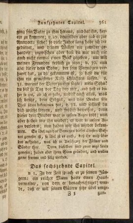 361-372, Das sechszehnte Capitel. - Das siebzehnte Capitel.