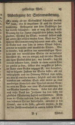 Widerlegung der Seelenwanderung