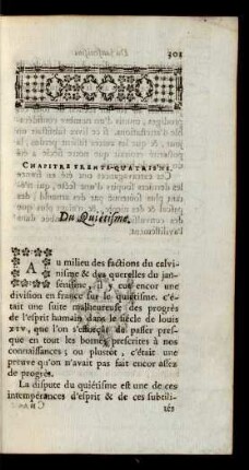 Chapitre Trente-Quatriéme. Du Quiétisme