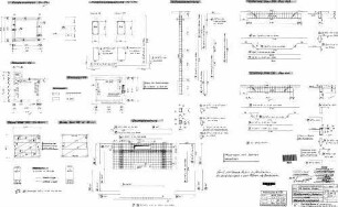 Kornwestheim Pbf: Nebengebäude Hemmschuhlegerobmann STA,Bewehr- Schal- u.FU-Plan,Stützen,UZ