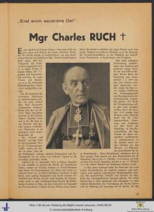 Mgr Charles Ruch †.