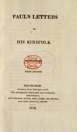 Paul's letters to his kinsfolk
