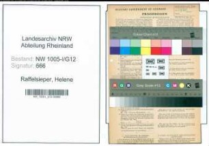 Entnazifizierung Helene Raffelsieper , geb. 02.04.1920 (Buerogehilfin)