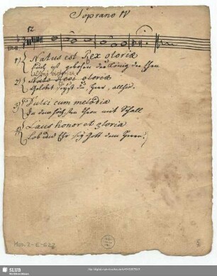 Soprano IV [nur Quem Pastores]