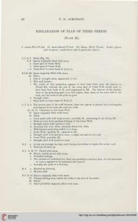 Explanation of plan of third period (Plate II)