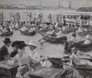An der Alster in Hamburg