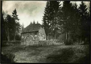 bei Landstuhl, Friedhof mit Totenhäuschen, anf. 19. Jh.