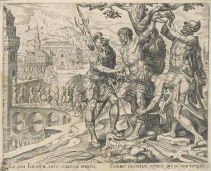 Die Israeliten befreien Achior, Blatt 2 aus der Folge "Die Geschichte von Judith und Holofernes"