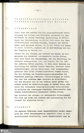 7. Wechselbeziehungen zwischen Gebäude, Standort und Nutzer