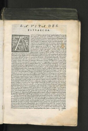 La Vita Del Petrarcha.