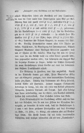 "Lohengrin"; seine darstellung und das Cassenresultat.