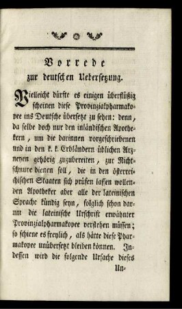 Vorrede zur deutschen Uebersetzung.