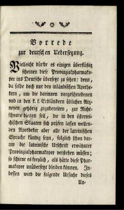 Vorrede zur deutschen Uebersetzung.