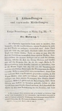 1-35 Einige Bemerkungen zu Micha Cap. III.-V.