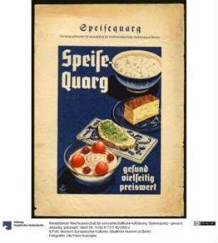 Speisequarg - gesund, vielseitig, preiswert.