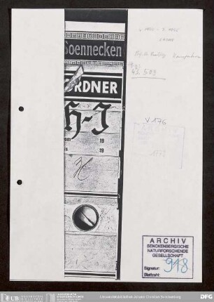 Korrespondenz der Geschäftsführung: H
