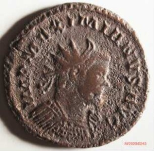 Römische Münze, Nominal Antoninian, Prägeherr Maximianus Herculius, Prägeort Lyon, Original
