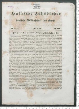 "Adelbert von Chamisso's Werke (Fortsetzung)" (Rezension/ Auszüge)