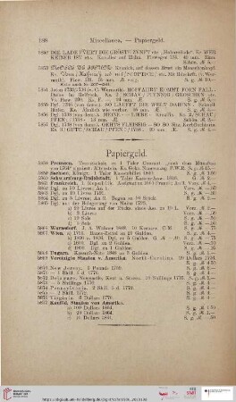 Papiergeld (Nr. 5858-5877)
