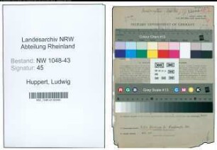 Entnazifizierung Ludwig Huppert , geb. 08.10.1872 ()
