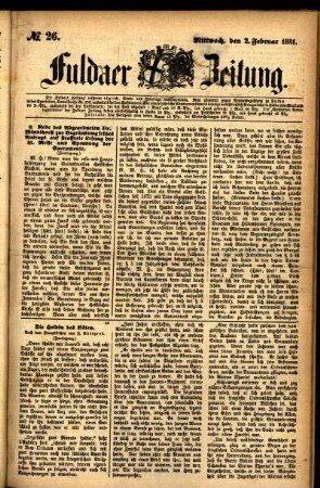 Ausgabe vom Mittwoch, den 02. Februar 1881.