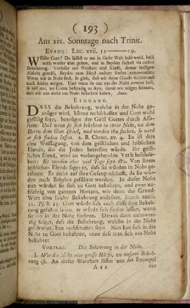 Am xiv. Sonntage nach Trinit. - Am xxiv. Sonntage nach Trinit.