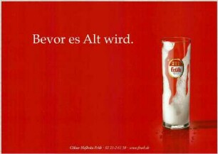 Bevor es alt wird. Früh Kölsch