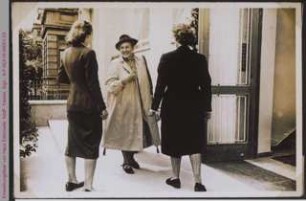 Minnie Otte bei der Einweihungsfeier von Haus Eilenriede, 1954