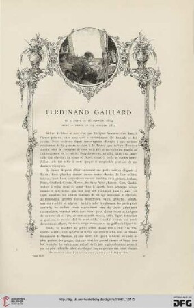 13: Ferdinand Gaillard, [1] : né à Paris le 16 janvier 1834, mort à Paris le 19 janvier 1887
