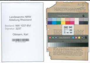 Entnazifizierung Karl Ottmann , geb. 16.08.1885 (Ingenieur)
