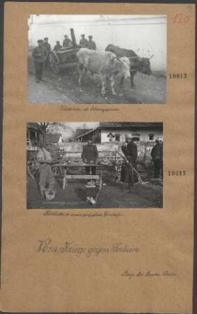 Feldküche mit Ochsengespann