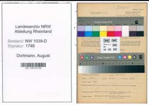 Entnazifizierung August Dortmann , geb. 22.06.1906 (Holzmeister)