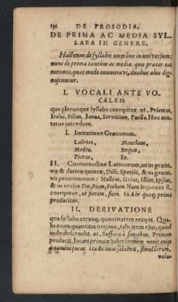 De Prima Ac Media Syllaba In Genere.