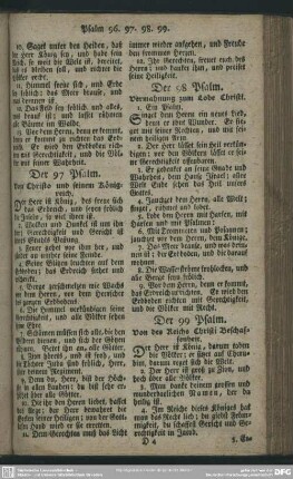 Der 99 Psalm