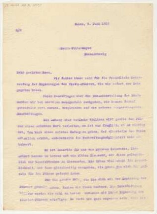 Brief an Fritz Meyer : 09.06.1916