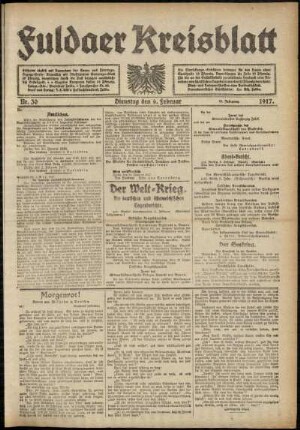 Ausgabe vom Dienstag, den 06. Februar 1917.