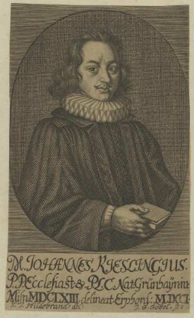 Bildnis des Johannes Kieslingius