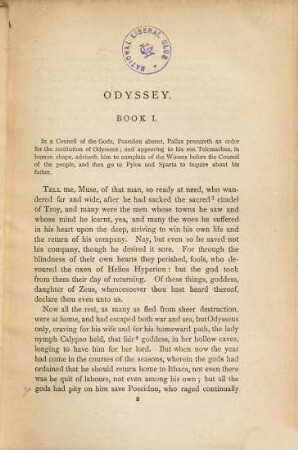 The Odyssey of Homer : Done into English prose by S[amuel] H[enry] Butcher and A[ndrew] Lang