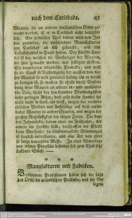 Manufakturen und Fabriken