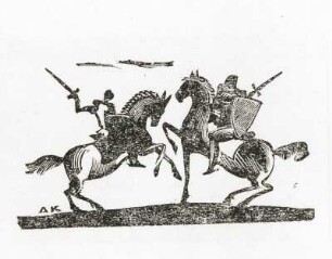 Illustration zu Aucassin und Nicolette. Holzstich von Alexej Krawtschenko; 1934; Academia 1935